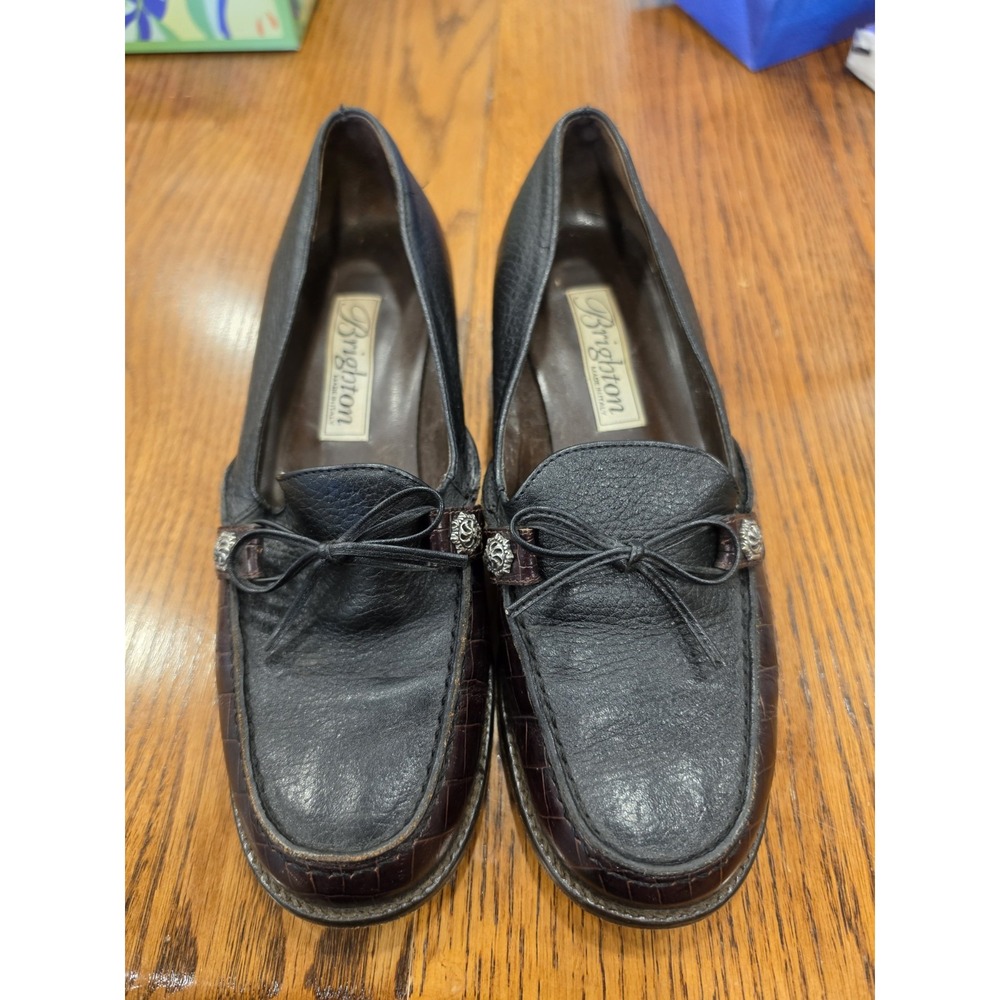 Brighton DADA Loafers Women's Size 8M Made In Italy Vintage Slip On